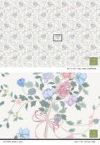 Victoria_Pink and Blue Rose Wallpaper