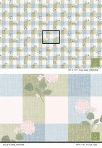 Millie Floral Gingham Wallpaper