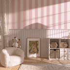 Cabana Stripe Wallpaper_Pink