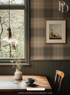 Holmes Plaid Wallpaper_Beige