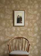 Queen Anne Floral _Ochre Wallpaper