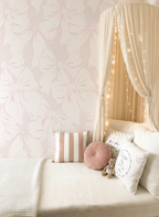 Charlie's Bow - Pink Bow Nursery Wallpaper