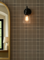 Winston Plaid Wallpaper_Taupe
