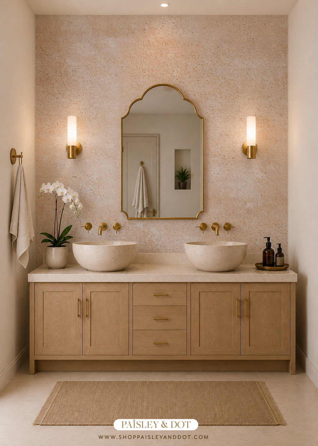 Quiet Tuscany Limewash Wallpaper