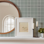 Winston Plaid Wallpaper_Mint