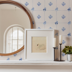 Daisy's Tile Floral Wallpaper_Blue