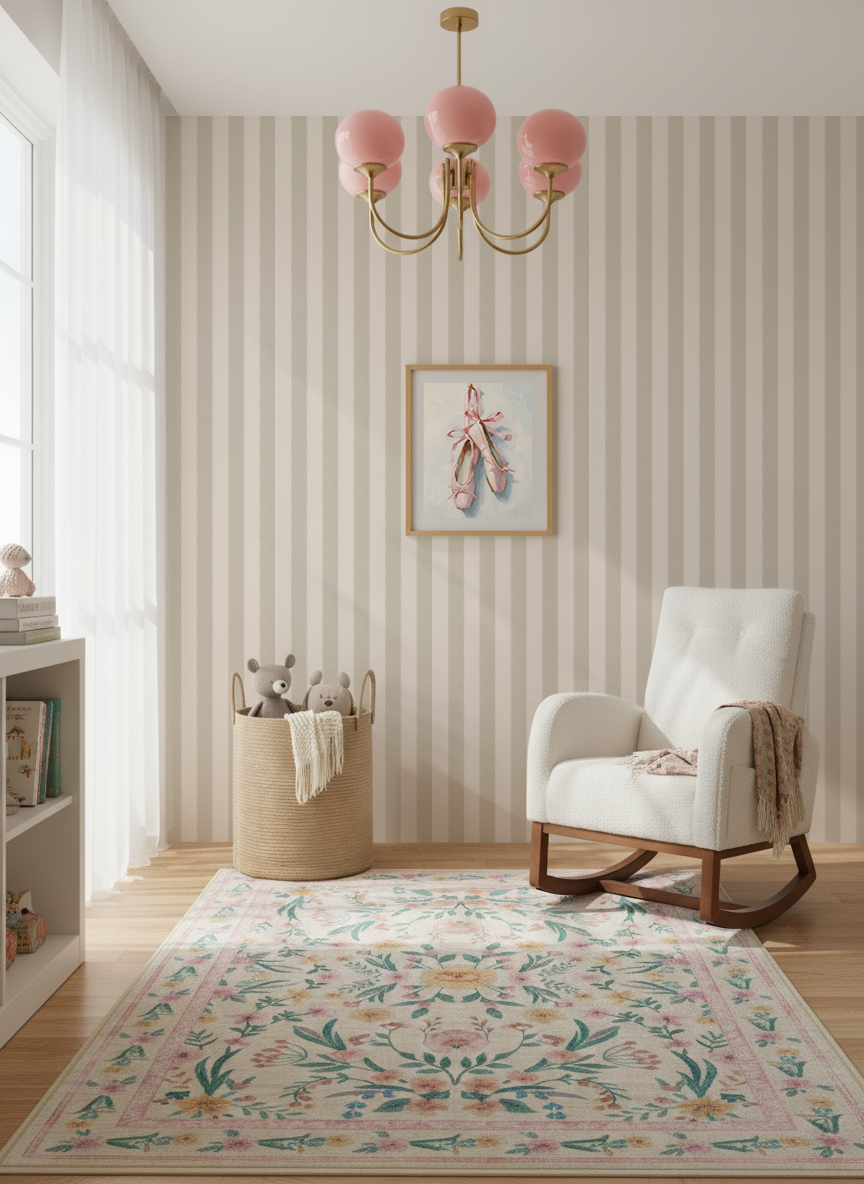 Cabana Stripe Wallpaper_Porcelana