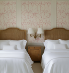 Charlie's Bow - Dusty Pink Bow Nursery Wallpaper