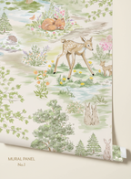 Whimsical Woodlands Mural Wallpaper