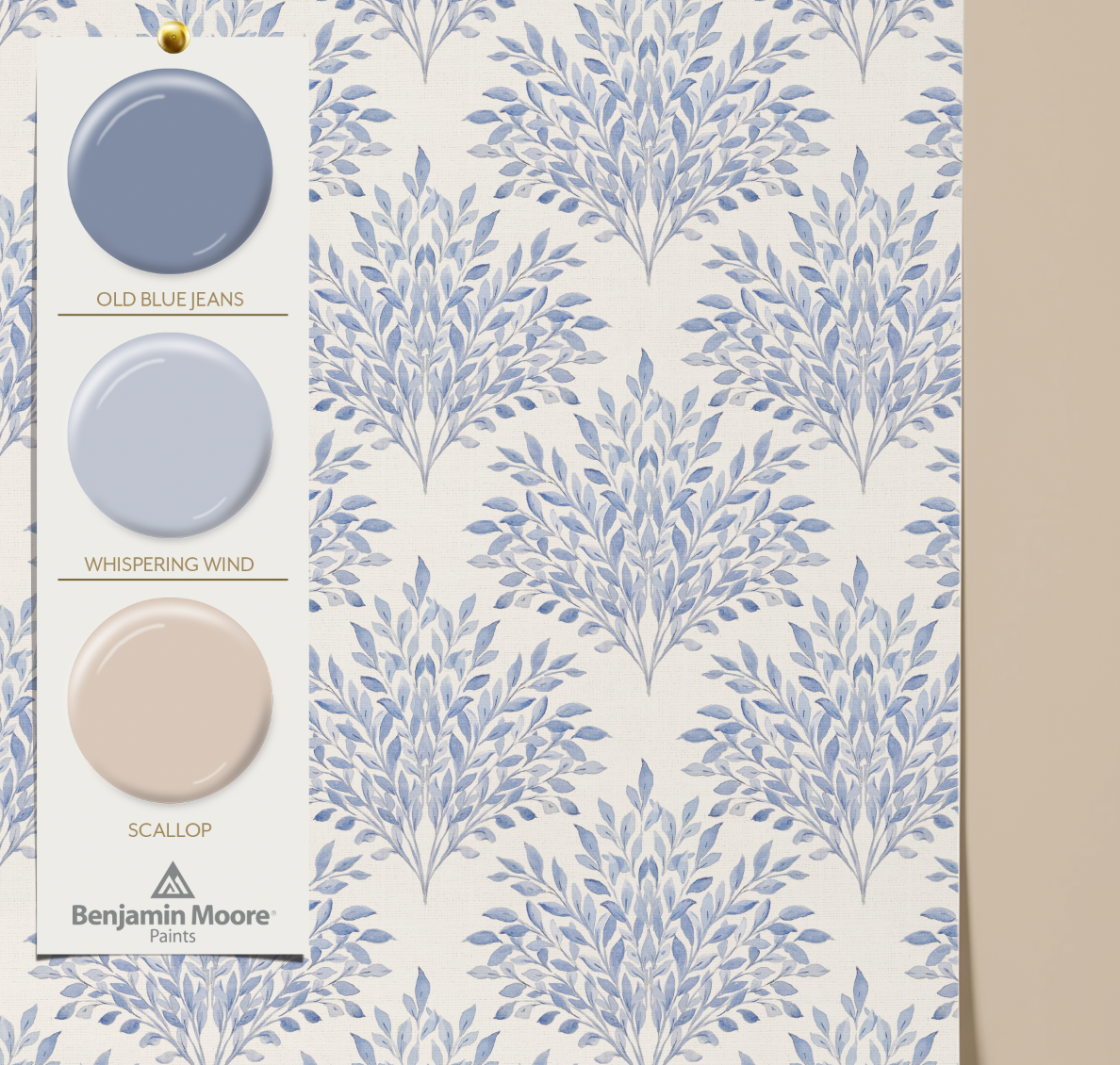 Willow Plume Wallpaper_Blue
