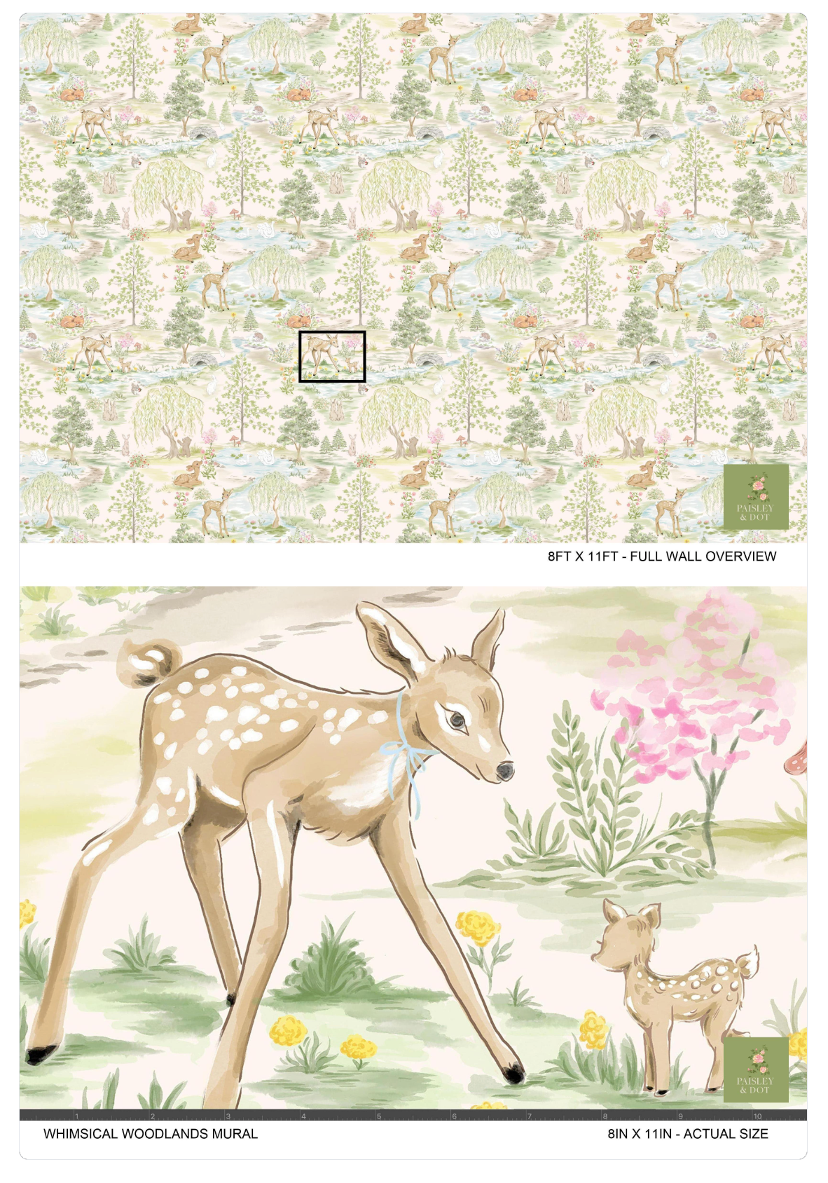 Whimsical Woodlands Mural Wallpaper