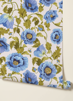 Poppy Vines Blue