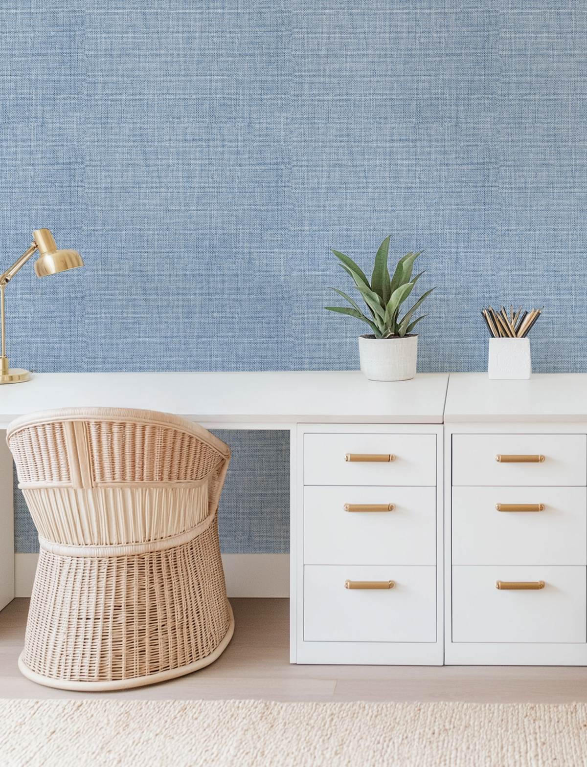 Tulum Burlap Blue