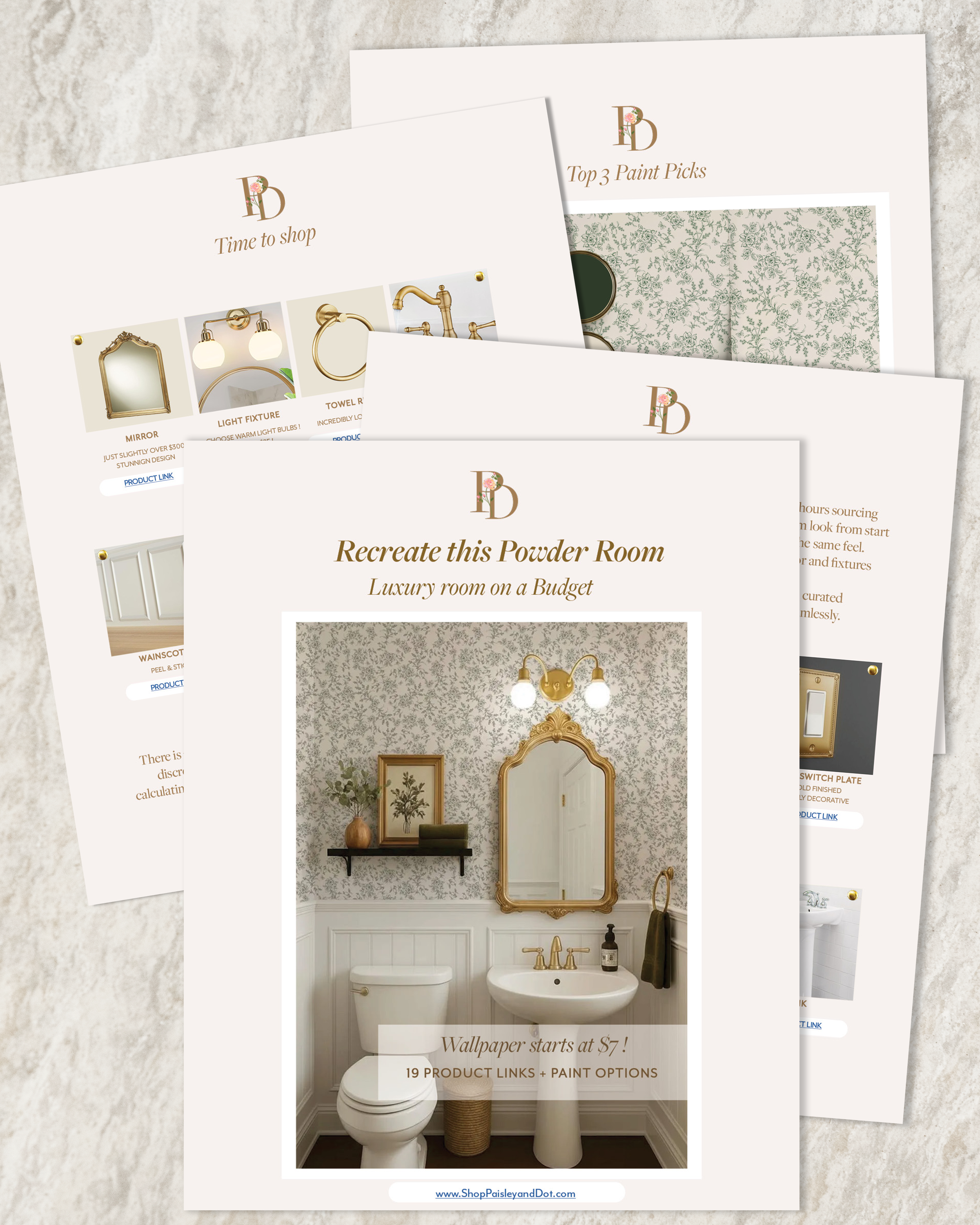 Powder Room Decor Finds - Shopping Guide