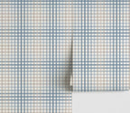 Principe Gingham Wallpaper _Blue