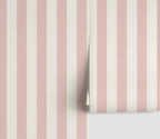 Cabana Stripe Wallpaper_Pink