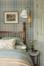 Principe Gingham Wallpaper _Blue