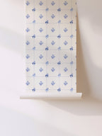 Daisy's Tile Floral Wallpaper_Blue