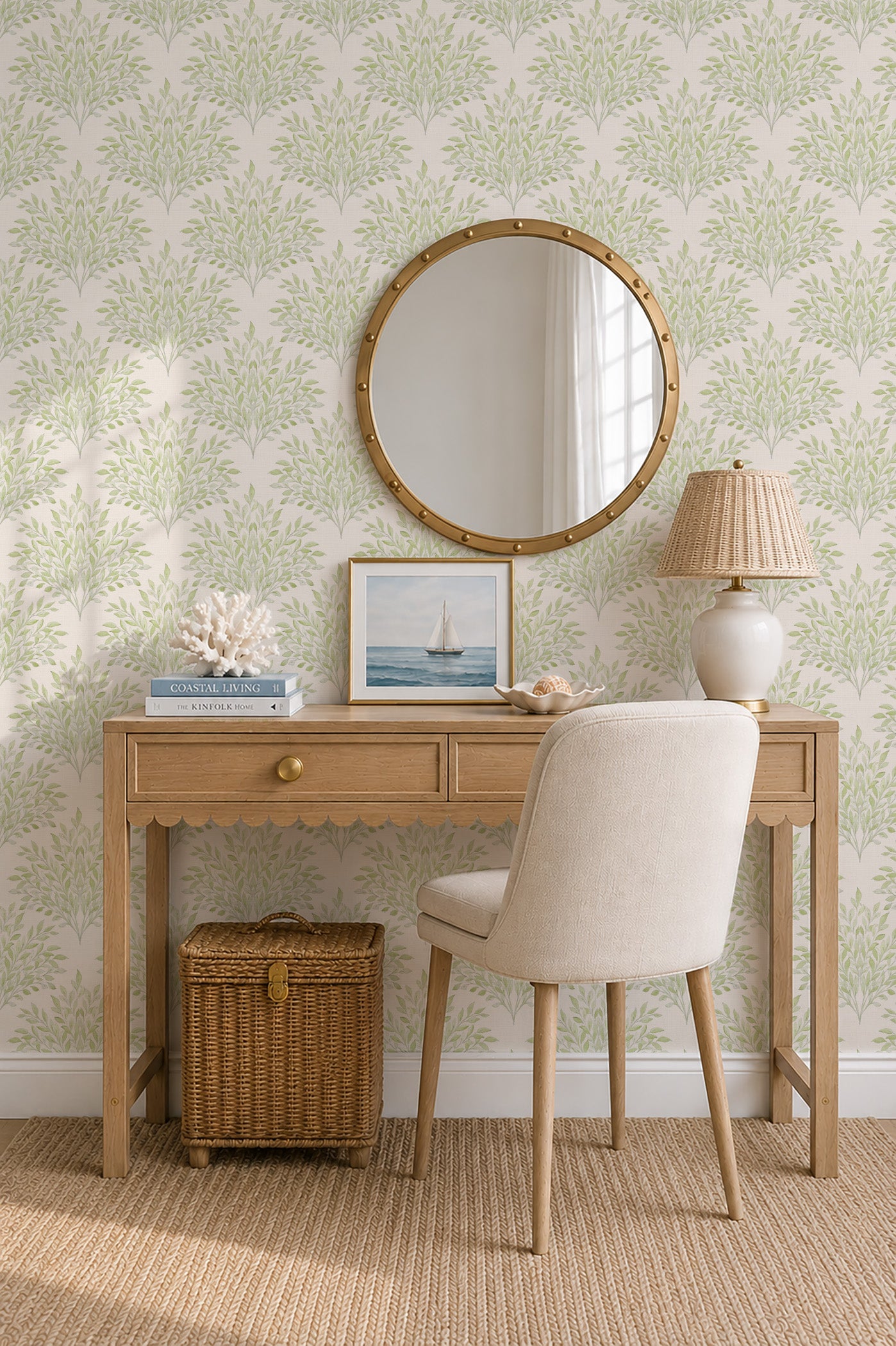 Willow Plume Wallpaper_Green