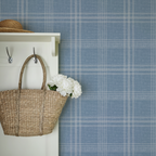 Claudette Plaid _Blue Wallpaper