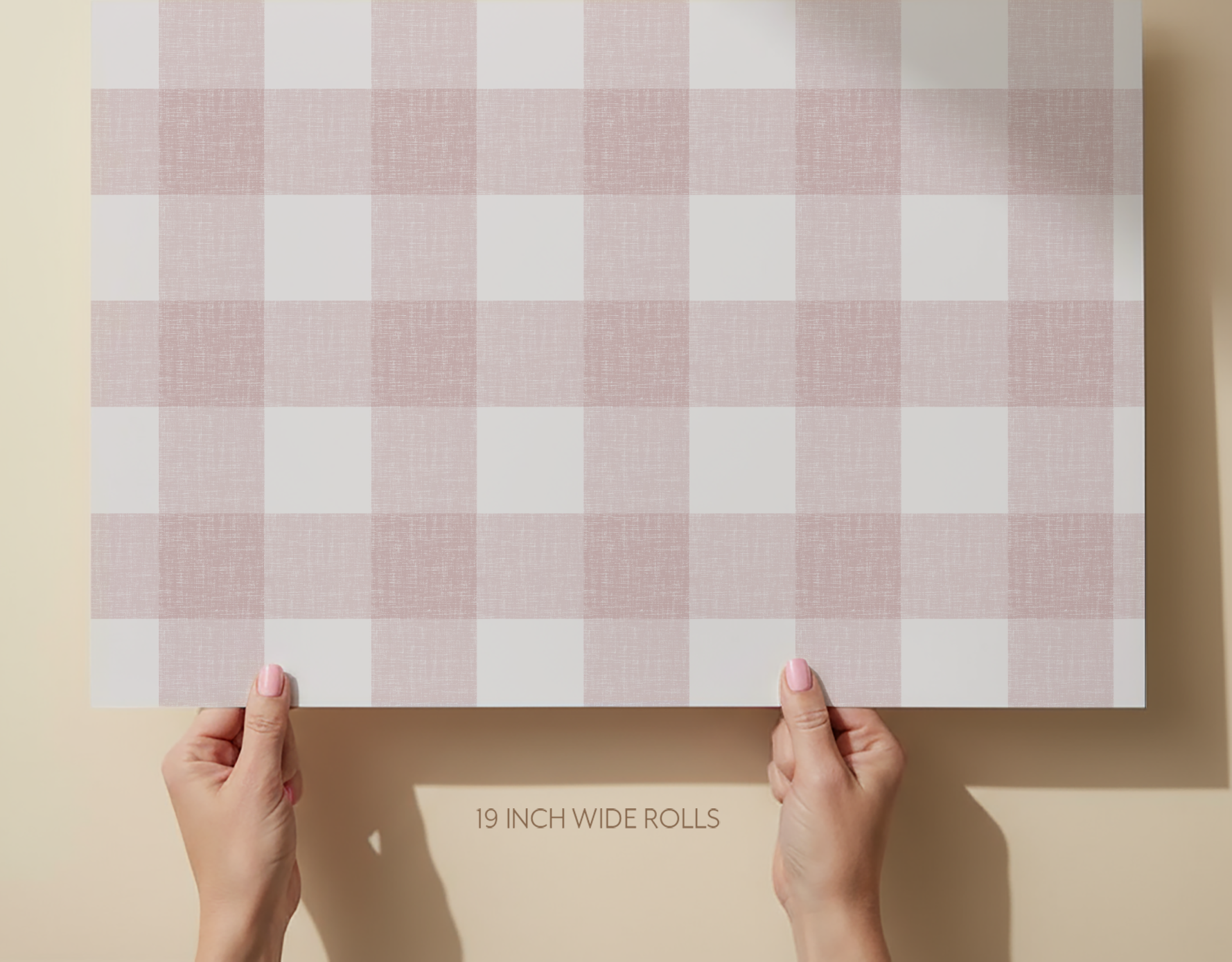 Dorothy Gingham Wallpaper _Pink