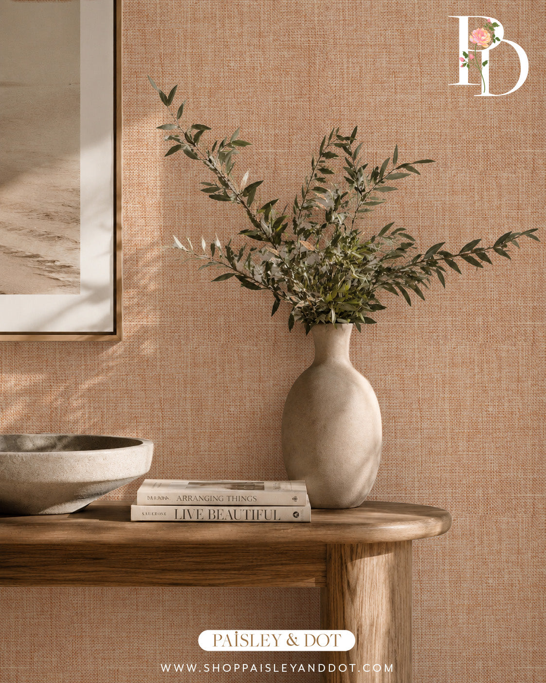 Tulum Burlap Wallpaper_Natural