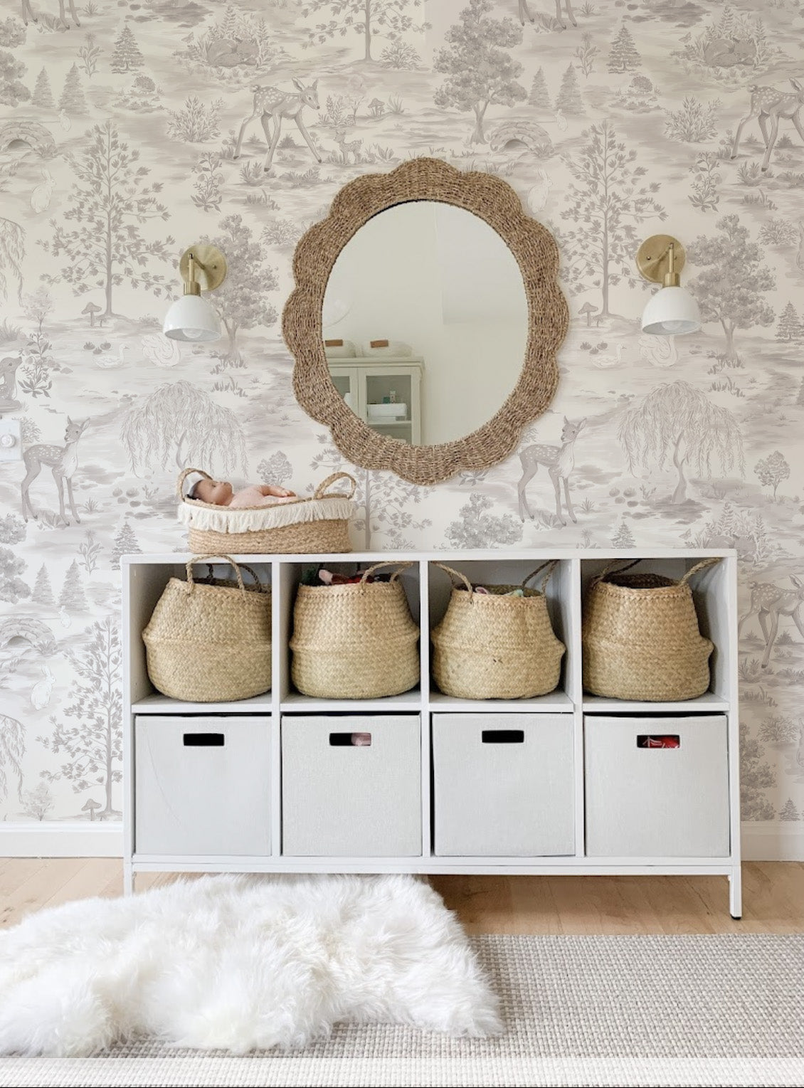 Whimsical Woodlands Wallpaper_Greige