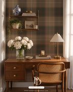 Holmes Plaid Wallpaper_Beige