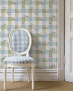 Millie Floral Gingham Wallpaper
