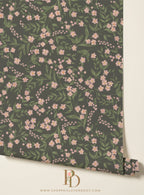 Daphne Wallpaper _Olive Green