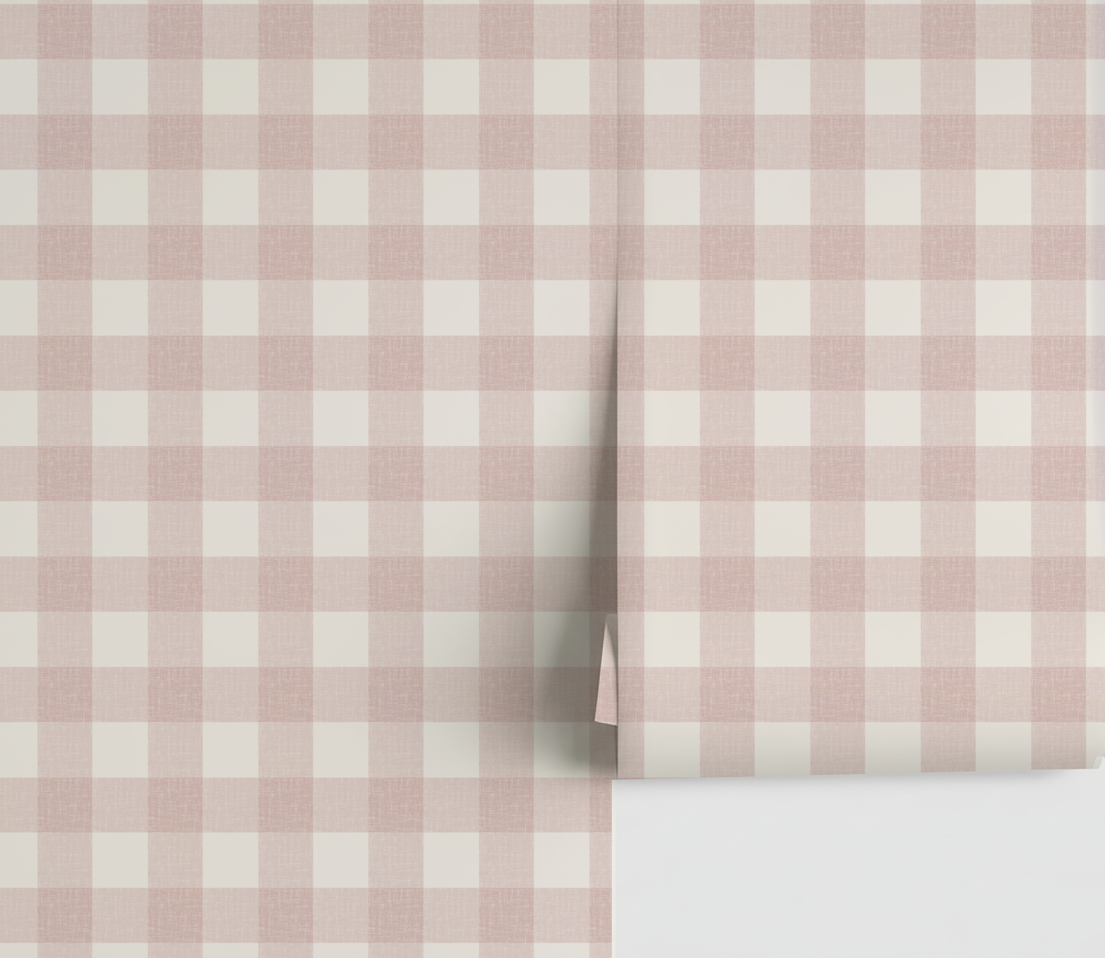 Dorothy Gingham Wallpaper _Pink