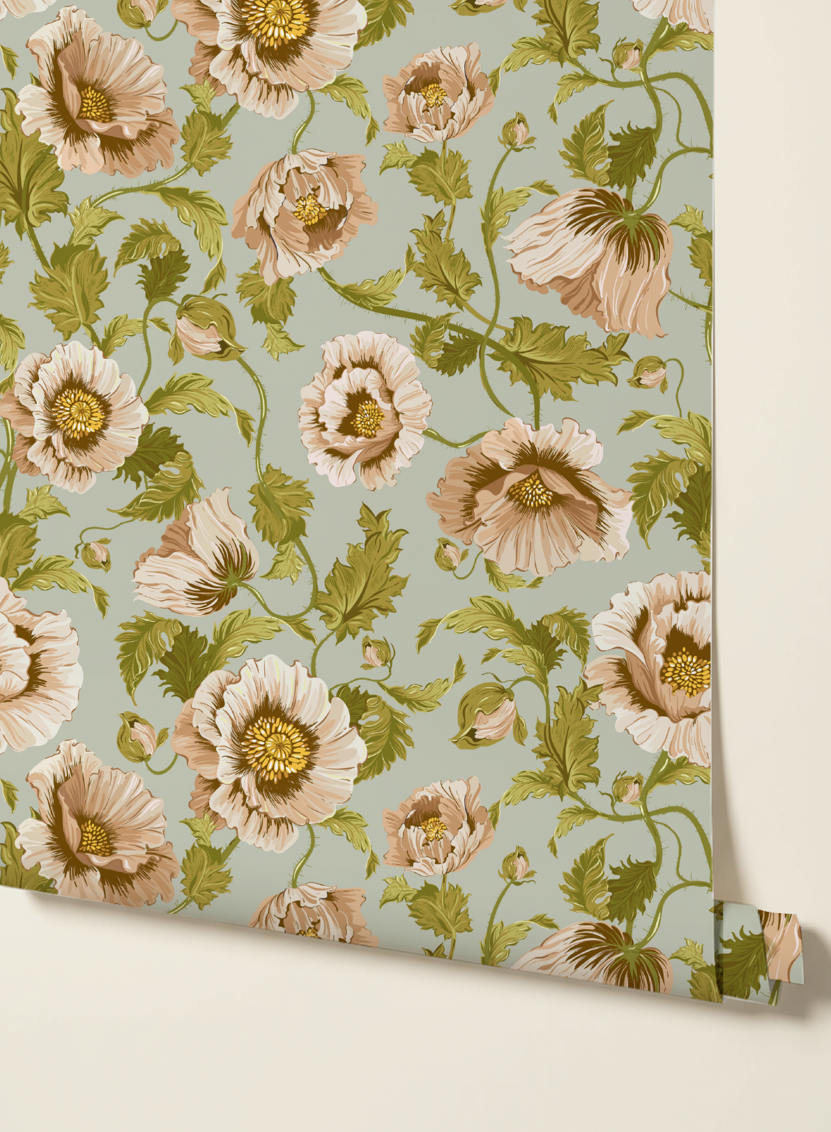 Poppy Vines _Mint