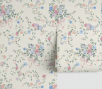 Victoria_Pink and Blue Rose Wallpaper