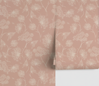 Queen Anne Floral _Blush Wallpaper
