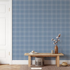 Claudette Plaid _Blue Wallpaper