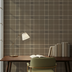 Winston Plaid Wallpaper_Taupe