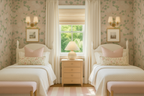 Garden Hydrangea_Soft Pink Wallpaper