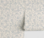 Sophie Rose Toile Wallpaper _ Blue
