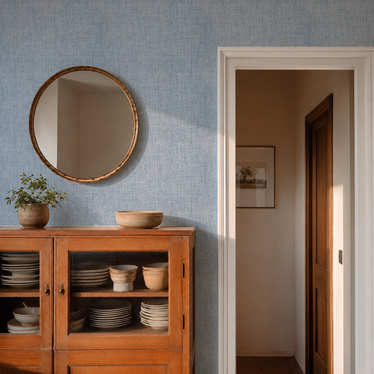 Tulum Burlap Blue