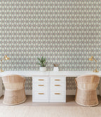 Gracie Foulard _Mint Wallpaper