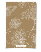 Queen Anne Floral _Ochre Wallpaper