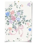 Victoria_Pink and Blue Rose Wallpaper