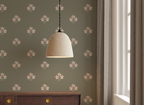 Trio Floral Wallpaper_Olive