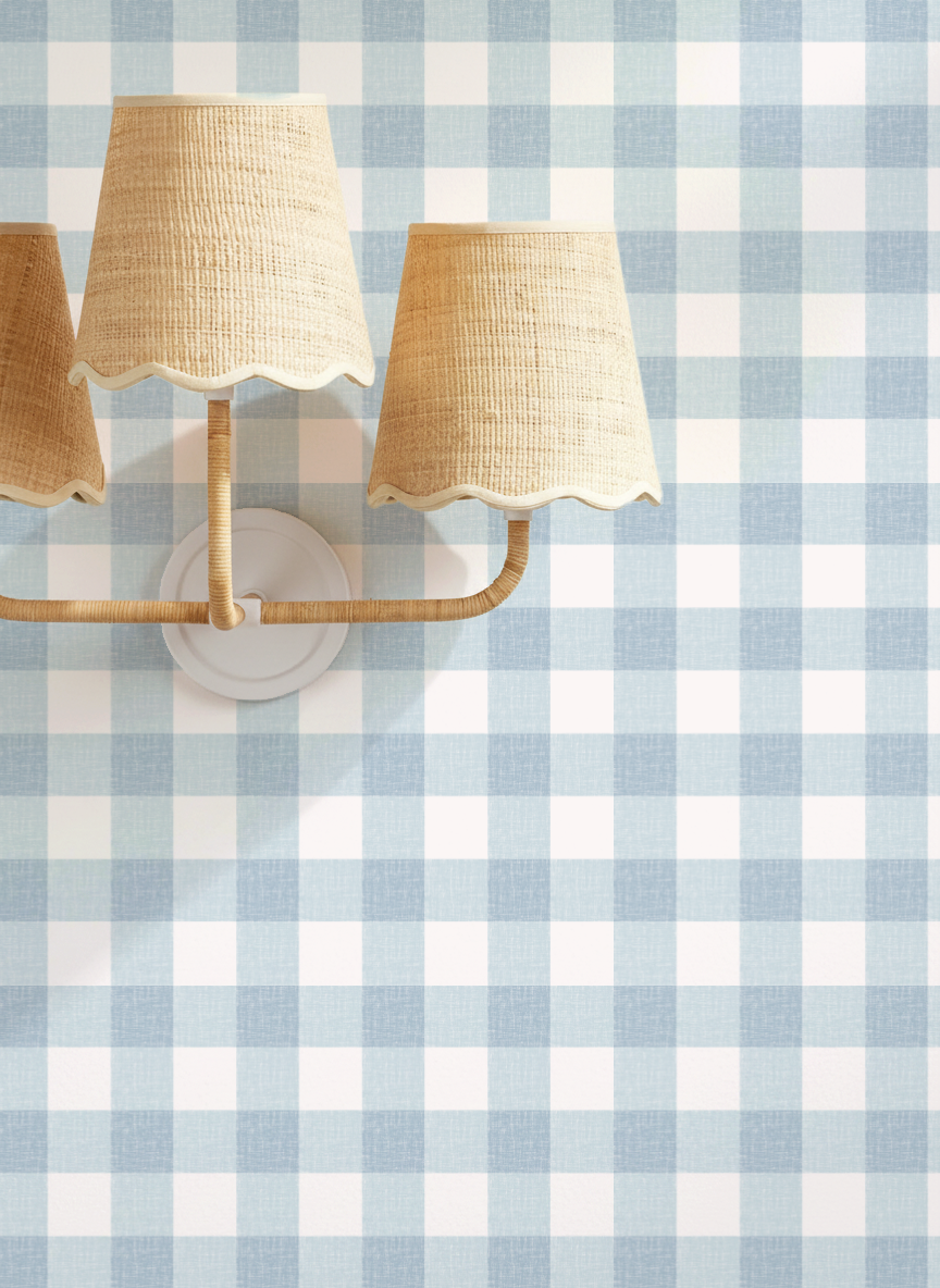 Dorothy Gingham Wallpaper _Blue