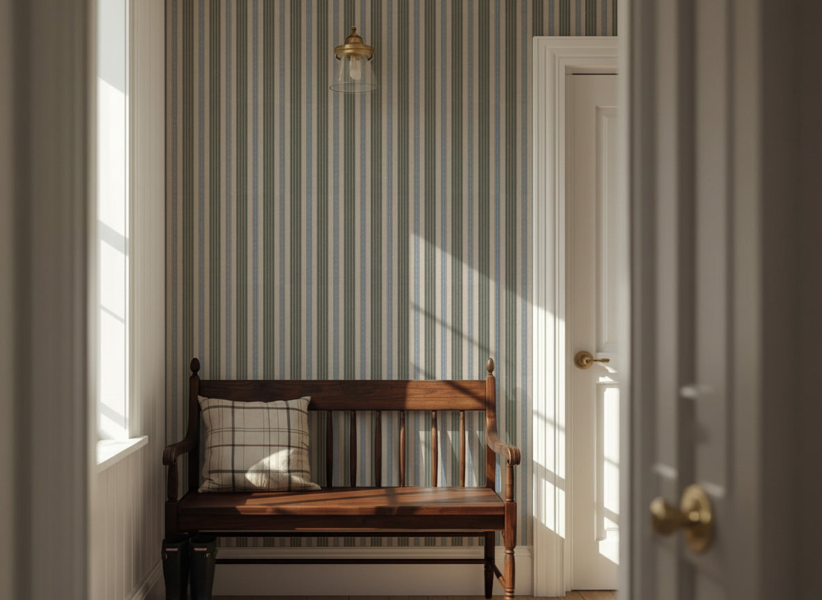 Worldly Stripe Blue